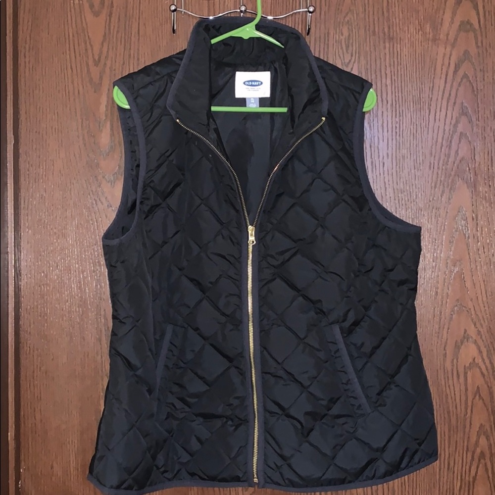 Black Quilted Vest
